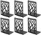 Book Ends, Bookends Heavy Duty, INNÔPLUS Book End Holder for Shelves, Metal Bookend (Black 3 Pair) for Office and School, Decorative Tree Unique Design Book Stopper for Gift, Book Binder and Dividers