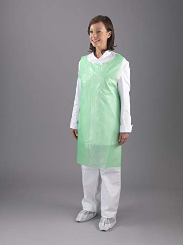 Disposable Plastic/Polythene Aprons On Roll - 200 Aprons - Glove Club Ltd (Green)