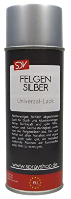 SDV Chemie Felgensilber Spray 1x 400ml Autolack Acryl Lackspray Felgenlack silber KFZ PKW