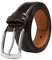 VRLEGEND Ledergürtel Herren Gürtel Herren Leder 35mm für Business und Formelle Anlässe, Anzuggürtel Herrengürtel mit Geschenkbox (110cm,Braun)