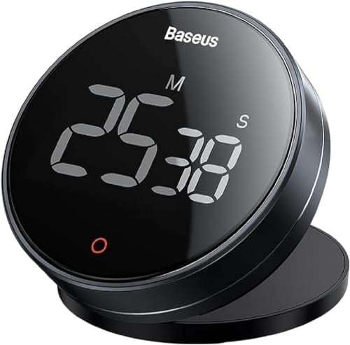 Baseus Home Heyo Pro Minuteur pour Petit électroménager, Gris foncé (FMDS000013)