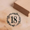 Motivstempel Jubiläum Zahlen Vintage Kranz Rosen Stempel Holzstempel Geburtstag Hochzeitstag - 48 x 48 mm (18)