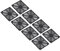 PATIKIL 80mm Fan Filter, 8 Pack ABS Plastic Ventilator Grill Protector Guard for 80X80mm Fan Protective Cover DIY, Black