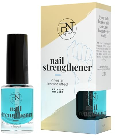 PN Selfcare Nagelwachstumslack für Gesunde Nägel Für Fingernägel und Fußnägel Nagelpflege Calcium für Schwache und Bruchige Nägel Base Nagelverstärker Transparent