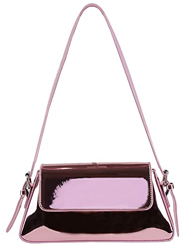 Metallic Clutch Purses for Women Evening Bag Silver Purse Y2k Sparkly Hobo Crossbody bag Shoulder Bag Tote Handbags
