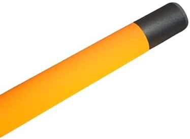 Lichtidee Deluxe Led Leuchtstab softton IP20 63cm orange 10Watt Party Deko Schaufenster farbig bunt mit weißem Anschluß Kabel mit Schalter und silber Glitzer Folie