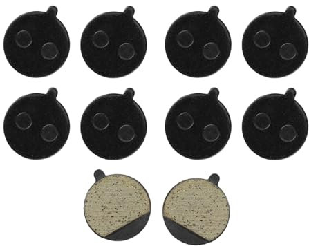 NIYATA 10 Stück Bremsbelag für Kugoo M4 Elektroroller, Scheibenbremsbeläge, Halbmetallische Harz Bremsbeläge, Langlebig und Geräuscharm, Kompatibel mit Kugoo M4/M4 Pro, MTB und Scooter