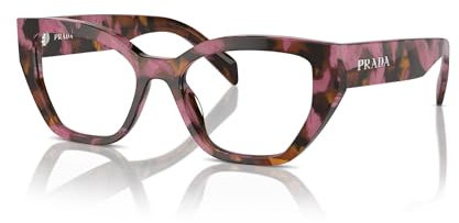 Prada PR A16V Rose Tortoise 53/18/145 Damen Brillenrahmen, Rosenschildkröte, 53/18/145