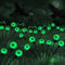 Charfia Outdoor Halloween Decorations - 2PCS 6LED Scary Eyeball Solar Garden Lights, Waterproof Path Lights for Party Decor