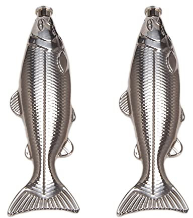 Plawee 2 Set Fisch Form HüFt Flasche 5Oz Flasche Mini Flasche Edelstahl Trink Geschirr für Den Außen Bereich