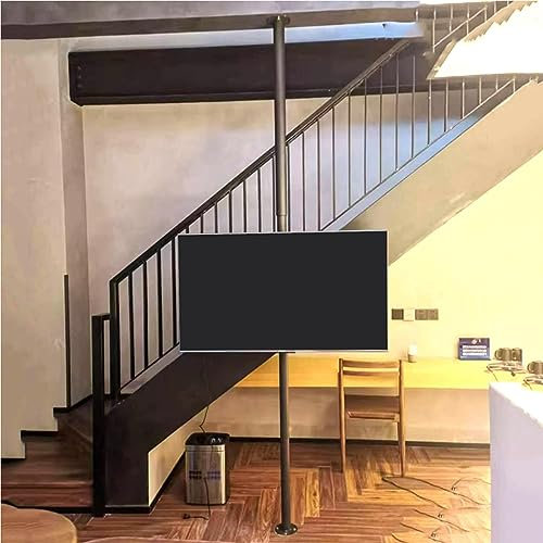 XDAWQP Support TV pivotant à 360 degrés avec Rotation complète – Support TV réglable en Hauteur, pour téléviseurs de 32 à 75 Pouces, Base rotative Murale pour téléviseur, Support Rotatif à 360°, VE