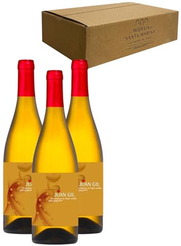 Juan Gil Moscatel Seco - Ideal para Maridar con Pescados y Arroces - Pack 3 Botellas 75cl