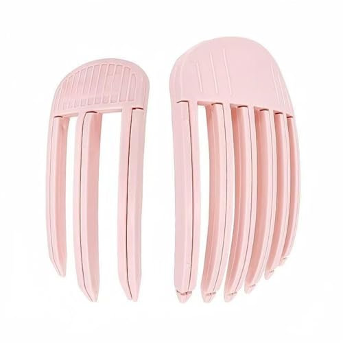Clip per Radice dei Capelli, Clip per Capelli per Sollevamento Radice, 2 Pezzi Bigodino per Capelli con Volume Naturale, Clip Volumizzante per L'attaccatura dei Capelli (Rosa)