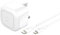 Belkin BoostCharge Compact Wall Charger 30W, Travel-friendly USB-C Power Delivery Fast Charging for Apple iPhone, Samsung Galaxy, iPad, AirPods, Tablet & More with USB-C to Lightning Cable - White