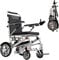 Electric Wheelchairs for Adults, Lightweight Foldable Motorized Wheelchair with Removable Battery Liftable Armrest Airline Approved(14.5, Grey)