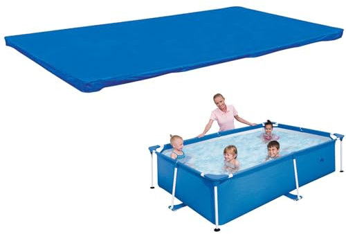 Celuicion Lona para piscina fuera del suelo | Manta antipolvo y antiviento 400x211 cm – Lona reforzada resistente al desgaste para interior exterior y jardín trasero