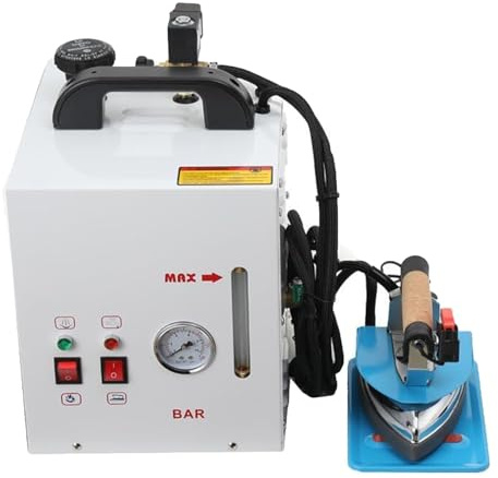 YCNLYSSR Industrial Iron Steam Generator, 1600W Electric Steam Iron, 900W Iron Steamer, 4L Ironing Station with Pressure Gauge, Adjustable Temperature, for Clothing Stores, Dry Cleaners