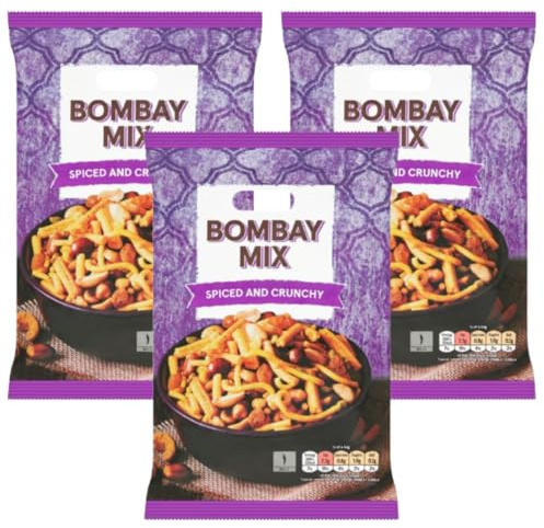 Bombay Mix Spiced and Crunchy Indian Snack Mix with Noodles, Pulses, Nuts and Seeds, Vegetarian, 200g, Pack Of 3