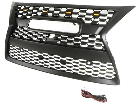 Frontgrill Kühlergrill Frontgrill für GX460 GX470 2014 2015 2016 2017 2018 2019 Schwarzer Grill mit Leuchten