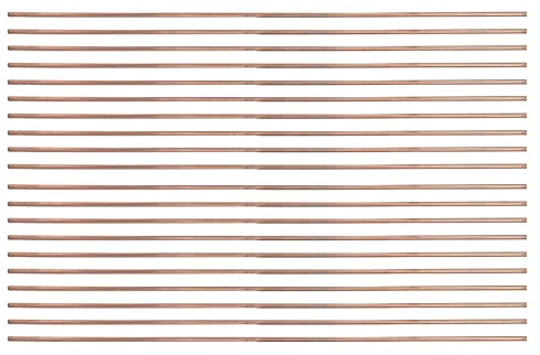 Cocoarm Baguettes de Soudure en Bronze Phosphoreux, 20 Pièces en Alliage de Cuivre argenté pour Réparation de CVC et de Plomberie, 2,5 Mm X 250 Mm pour Climatiseurs et Réfrigérateurs