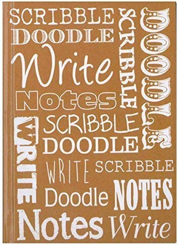 A5 Scribbles & Doodles Hardback Casebound Lined Notebook 80gsm Paper