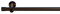 Tilldekor Gardinenstange HIGH-LINE ANDRAX, braun-antik, Ø 20 mm,1-Lauf, 200 cm, inkl. Trägern und Endstücken