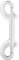 Tauchen Snap, Doppelseitiger Karabinerhaken, Edelstahl Double End Tauchen Snap Bolt für BCD, Diving Haken, Double Ended Clip Haken Bolzen Snap, Tauchen Schnalle, Bolt Snap