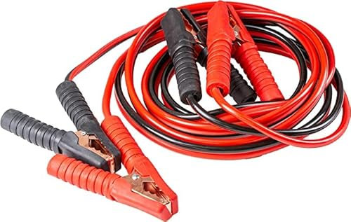 4CARS Câbles de démarrage Professionnels Robustes; pour Camion de Voiture Essence et Diesel, 4 m de Long, capacité jusqu'à 600 A (Comprend Un Sac de Transport zippé avec poignée)