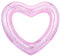 HeySplash Aufblasbar Schwimmring mit Glitzer, 47,3 x 39,4 Schwimmbecken Float Liegestühle Rohr, Wasser Spaß Beach Party Spielzeug für Kinder, Erwachsene - Pink