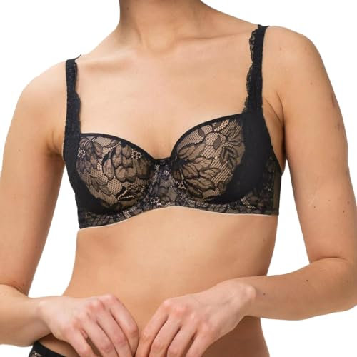 Triumph Womens Amourette Charm Whp02 Wired Padded Bra, Black, 36D UK