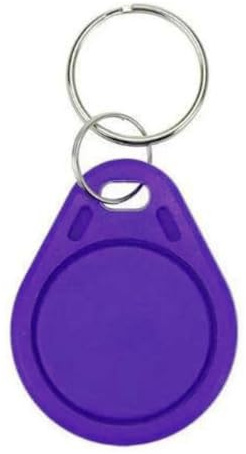 Waizmann.IDeaS® 5x LILA RFID Tag 1K 13,56 MHz Transponder Anhänger Schlüsselanhänger Wasserdicht [KEIN EINKAUFSWAGENCHIP !!!]