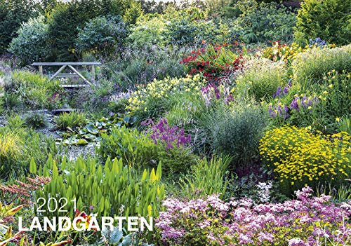 Landgärten 2021 - Bild-Kalender 48,5x34 cm - Gartenkalender - Landschaftskalender - Wand-Kalender - Alpha Edition