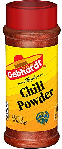Gebhardt Botella de chile (paquete de 3), polvo, 3 onzas