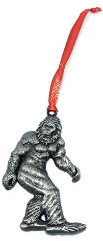 Bigfoot Yeti Sasquatch Christmas Tree Decoration Fathers Day Hide N Seek Gift Christmas Ornament Pewter Charm Decorative Vacation Travel Souvenir Zoo Safari Jungle Animals Theme Decorations