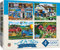 MasterPieces 2000 Piece Jigsaw Puzzle for Adult, Family, Or Kids - Fun Folk Art Am Poulin 4-Pack - 14 X 19 - Family Owned American Puzzle Company