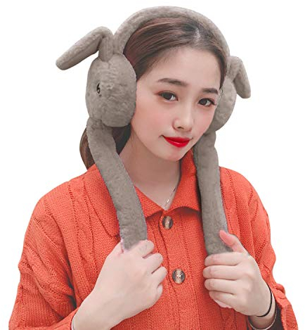 Ohrenschutz Hase Form Ohrenwärmer Damen Ohrenschützer Kinder Mädchen Earmuffs Verstellbar Ohrwärmer Weich Warm Halten Earwarmer Einfarbig Earband Gemütlich Plüsch Ohrenwärmer Winter Earwarmer Outdoor