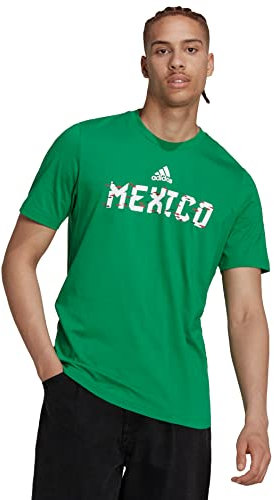 adidas T-shirt pour homme Coupe du monde 2022, Team Green (Mexico), Taille XL