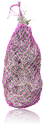 Heunetz für Pferde engmaschiges Heunetz - Maschenweite 3x3 cm Heunetz engmaschig groß Füllgewicht 3-4 kg (1x Pink)