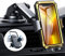 LISEN Double-Accessoires Porte Téléphone Voiture Ventouse pour Tableau De Dord/Pare-Brise/Grille d'aération Compatible avec iPhone 14 13 12 Pro Max et 4-7 Pouces Smartphones