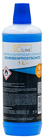 D.LINE Scheibenfrostschutz Gebrauchsfertig mit Citrusduft -30°C, 1 Liter (1)