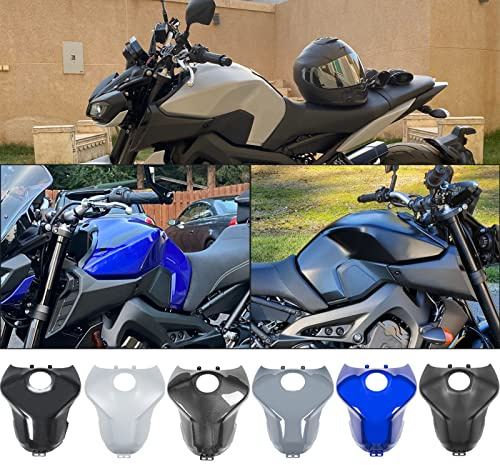 Motorrad-Öl-Gas-Tankabdeckung für MT-09 FZ-09 Kraftstofftank-Karosserie-Verkleidungsschutz, kompatibel mit MT09 MT 09 FZ09 FZ 09 2012-2020 2017 2018 2019 Oil Cap Shell Kit (Matt-schwarz)