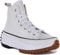 CONVERSE Run Star Hike, Sneaker Hombre, Blanco, Negro, Goma de mascar, 39 EU