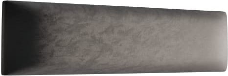 Muralo Samt Wandkissen Stoff Polsterpaneel Schlafzimmer Wohnzimmer Bett Wandpolster Bettkopfteil Lendekissen Modern Luxus Gepolstert Polster Paneel (Graphit, 90 cm x 30 cm)