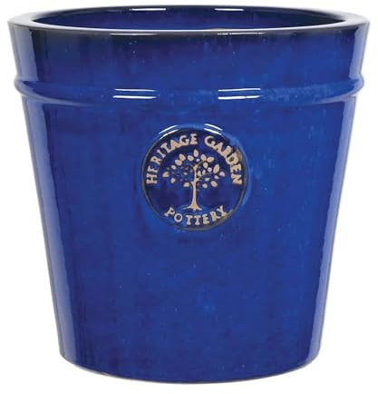 Woodlodge 41cm Blue Glazed Heritage Pot