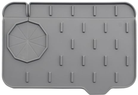 EODKSE Tapis de Robinet en Silicone,Tapis Absorbant pour Robinet de Cuisine Evier,Plateau Anti-Gouttes pour Poignée de Robinet,Attrape-éclaboussures de Robinet Comptoir pour Cuisine Salle de Bain, N