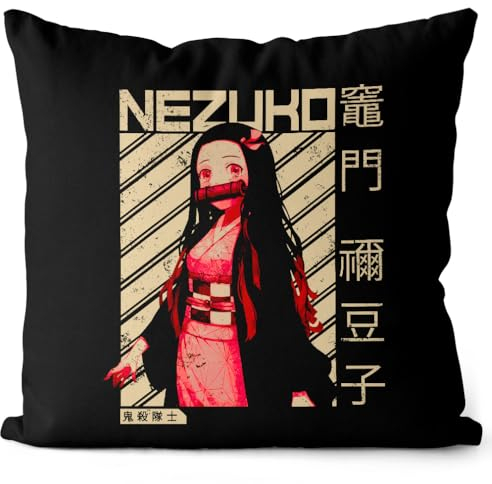 style3 Brave Nezuko Kissen mit Füllung 40cm Baumwolle Demon Anime Japan Manga