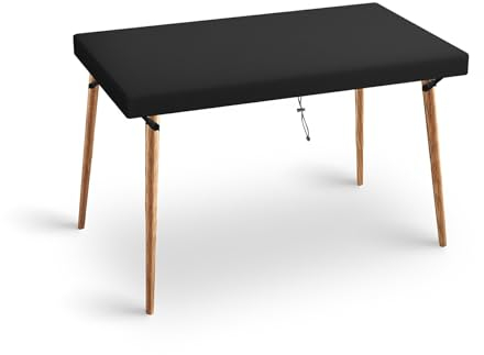 Delixike Schutzhülle für Tischplatte Gartentischabdeckungen,Anti-UV Abdeckung Gartentisch Wasserdicht Gartentisch Abdeckung Rechteckig Gartentischhülle 180x 100 x 15 cm