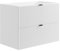 Vente-unique-Meuble sous Vasque Suspendu strié - Blanc Mat - 80 cm - ZEVINI