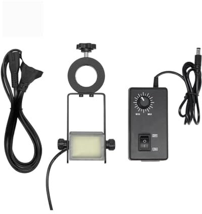 Zubehör für Mikroskope Side Vision LED-Lampe Lichtquelle Illuminator 25 mm 32 mm für Mikroskop-Stereo-Mikroskop Telefon Industrietelefon PCB Löten Reparatur Haltbarkeit und zuverlässige Leistung