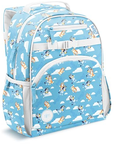 Simple Modern Medium Bluey Kleinkind-Rucksack für Schule, Mädchen und Jungen, Kindergarten-Rucksack, Fletcher-Kollektion, 38,1 cm hoch, Blauer Himmel